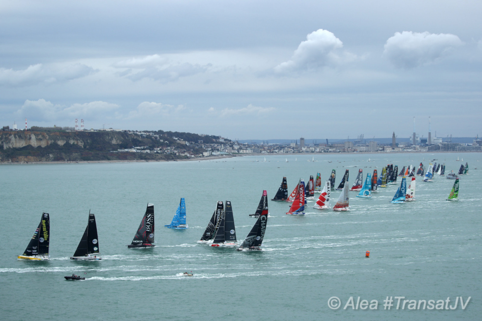  IMOCA Open 60, Class 40, Multi 50  Transat Jacques Vabre  Le Havre FRA  Day 1, the Swiss