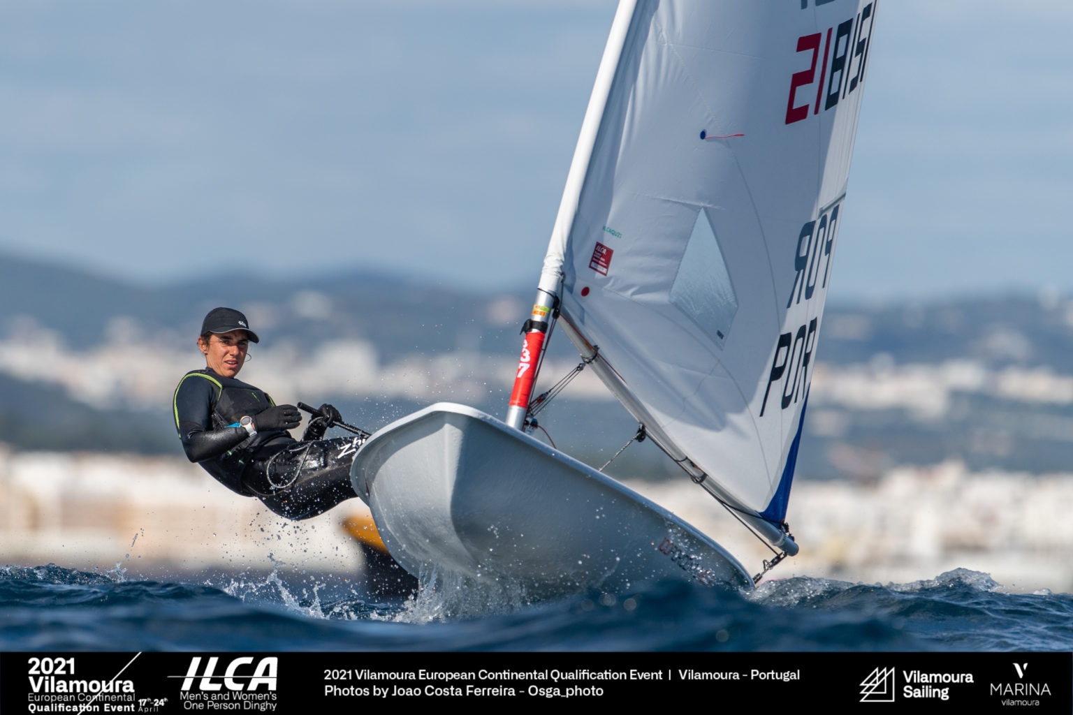  ILCA 6 + 7  European Olympic Qualifier Vilamoura POR  Day 3  Paige Railey (USA) climbed to 7th, Charlie Buckingham (USA) slipped to 16th