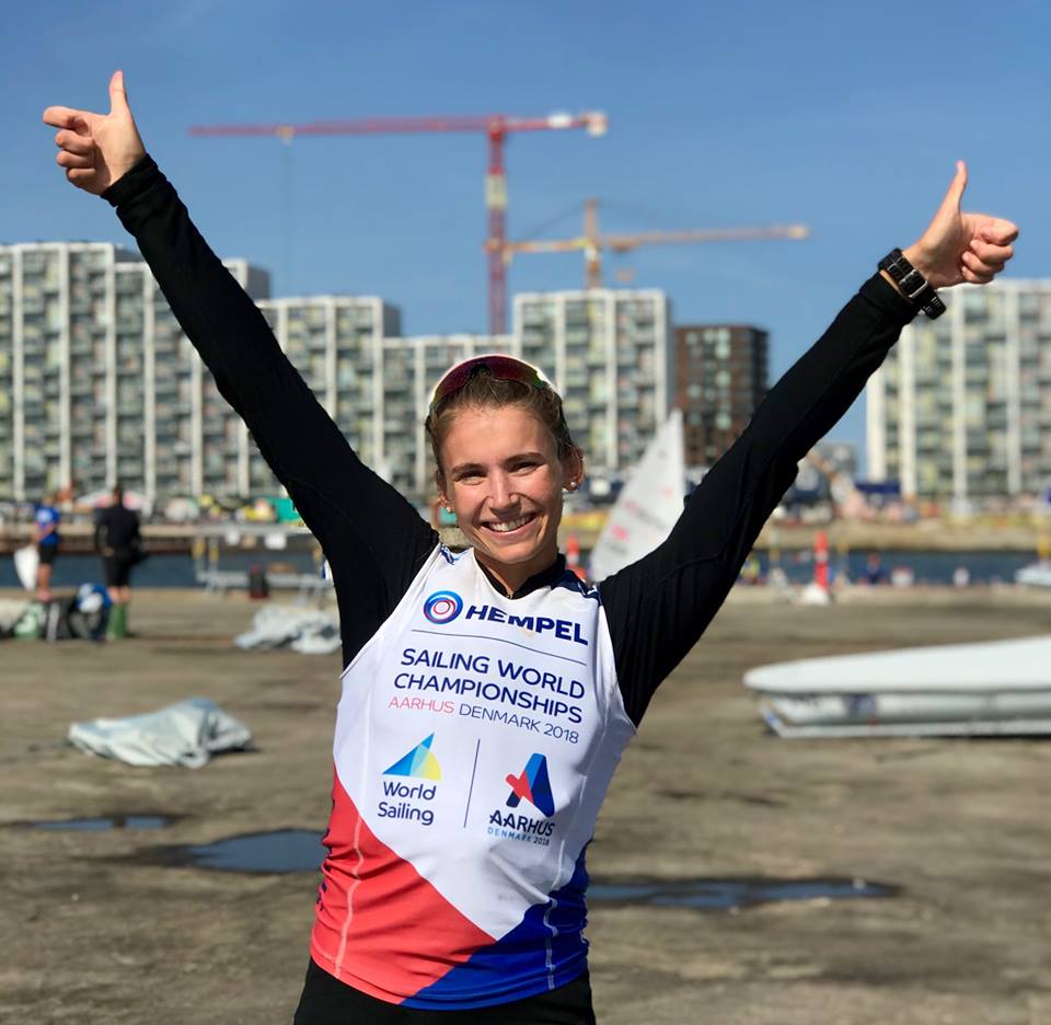  Olympic Classes  World Championship 2018  Aarhus DEN  Day 8  Maud Jayet SUI sichert ersten OlympiaStartplatz