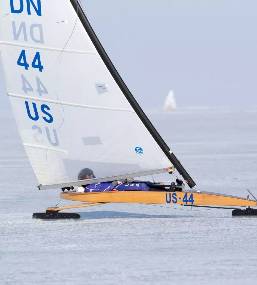  Ice Sailing  DN North American Championship  Lake Wawasee IN  Final results, Armand L'Huillier SUI