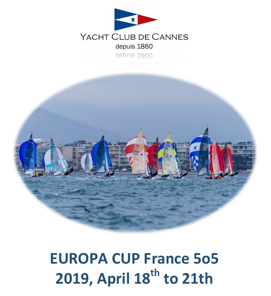  5o5  EuropaCup 2019  Act 1  Cannes FRA  Day 1  Hamlin/Nelson USA 2nd after 3 races