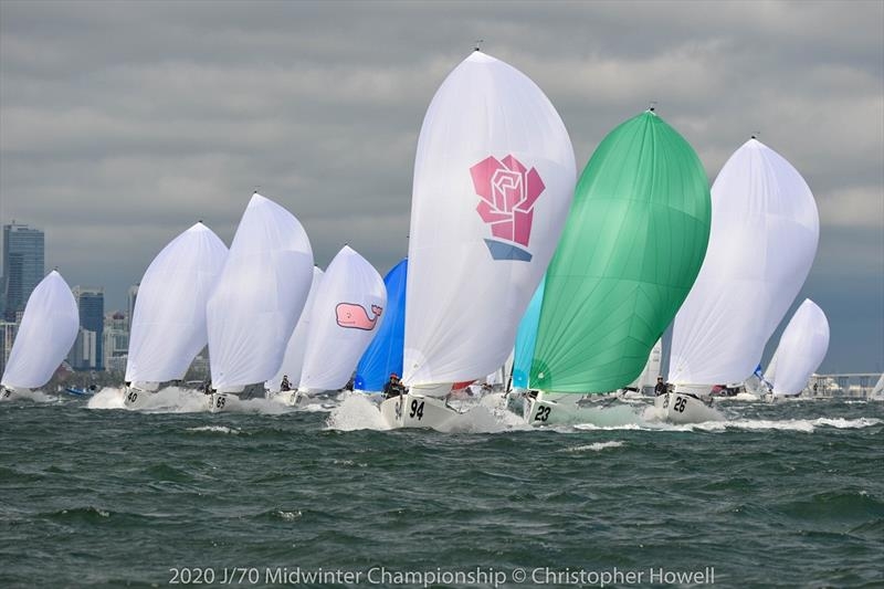  J/70  Midwinters  Miami FL, USA  Final results, Baxter USA grasped rank 1 after a perfect Biscayne Bay day
