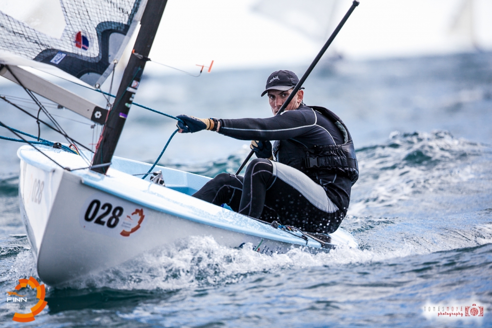  Finn  European Championship 2016  Barcelona ESP  first start, with USA and CAN participants