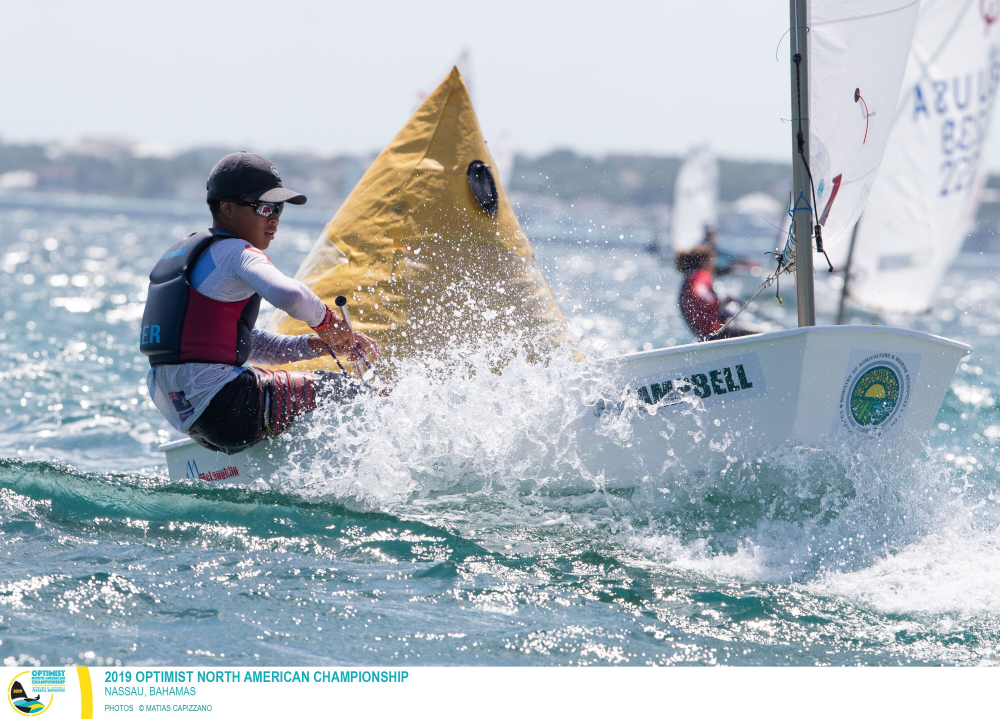  Optimist  North American Championship 2019  Nassau BAH  Day 2, 20 knots and more