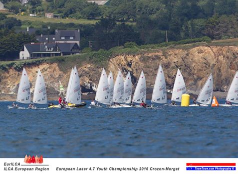  Laser 4.7  European Youth Championship  CrozonMorgat FRA  Day 3, the Swiss