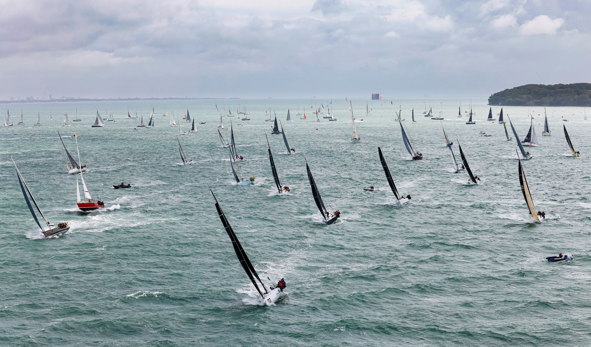  IMOCA Open 60, Class 40, IRC  Fastnet Race 2021  Cowes GBR  Day 1