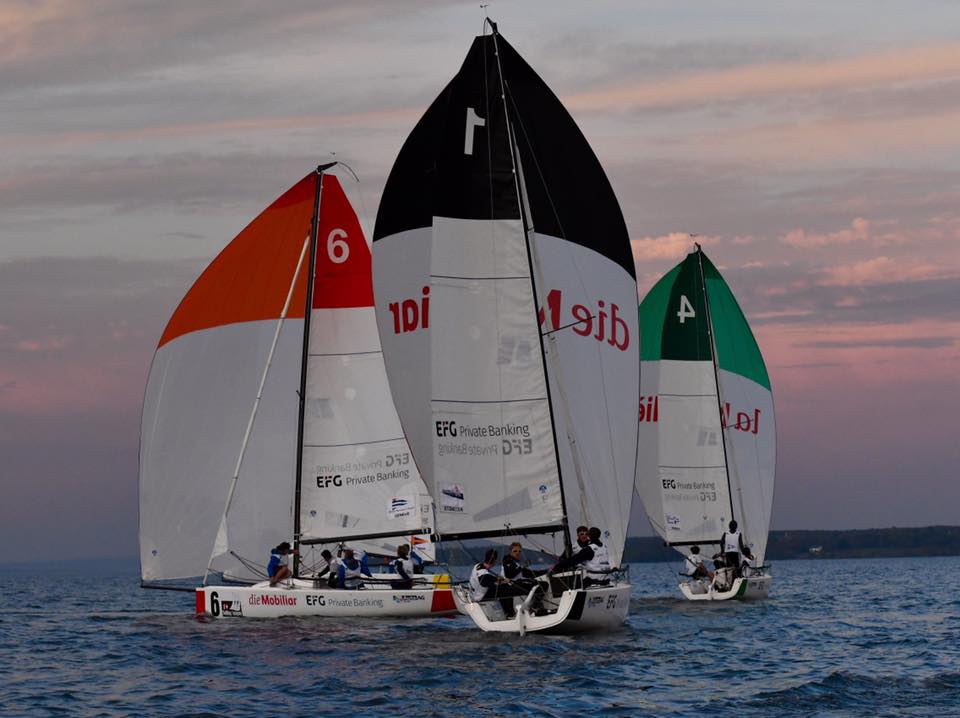  J/70  Swiss Sailing League  Finals  CN Versoix  Win for the RC Oberhofen, Overall League Champion the RC Bodensee