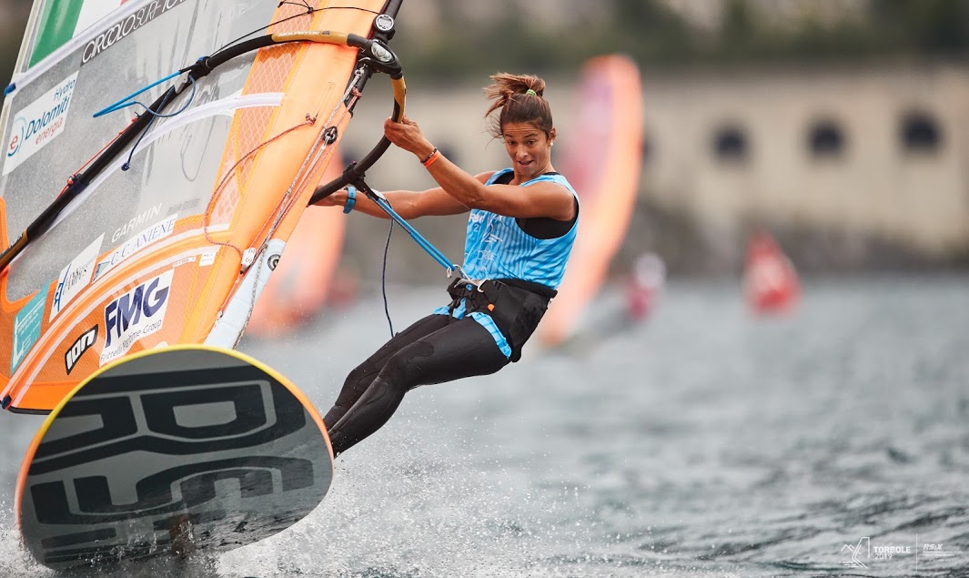 RS:XWindsurfing  World Championship  Torbole ITA  Day 4  last races today, Farrah Hall, Pedro Pascual and Ignacio Berenguer (MEX) fight for an Olympic berth