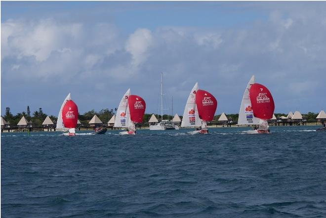  Matchracing  Youth Match Racing World Championship  Noumea/New Caledonia FRA  Day 2, USA teams 6th and 9th