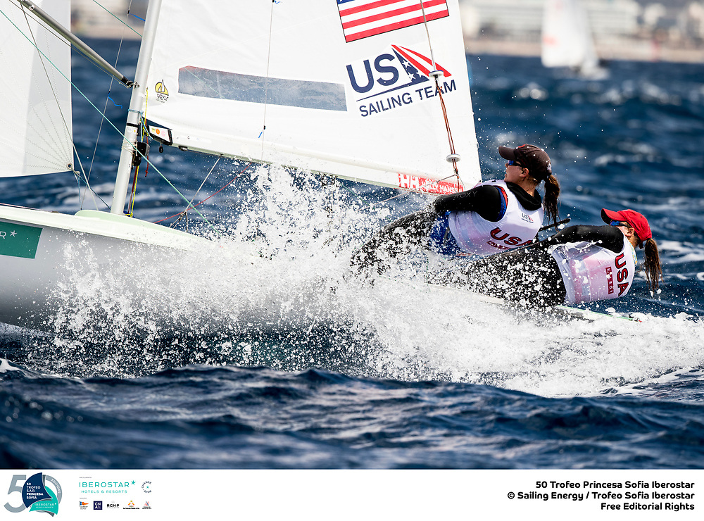  Olympic Classes  Trofeo Princesa Sofia  Palma ESP  Day 5  US Sailing Team Medal Race in the Lasers Standard and Radials and the RS:X men windsurfer