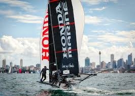  18 Footer  JJ Giltinan Trophy  Sydney AUS  Race 6 + 7, today race winners will duel for the tite tomorrow