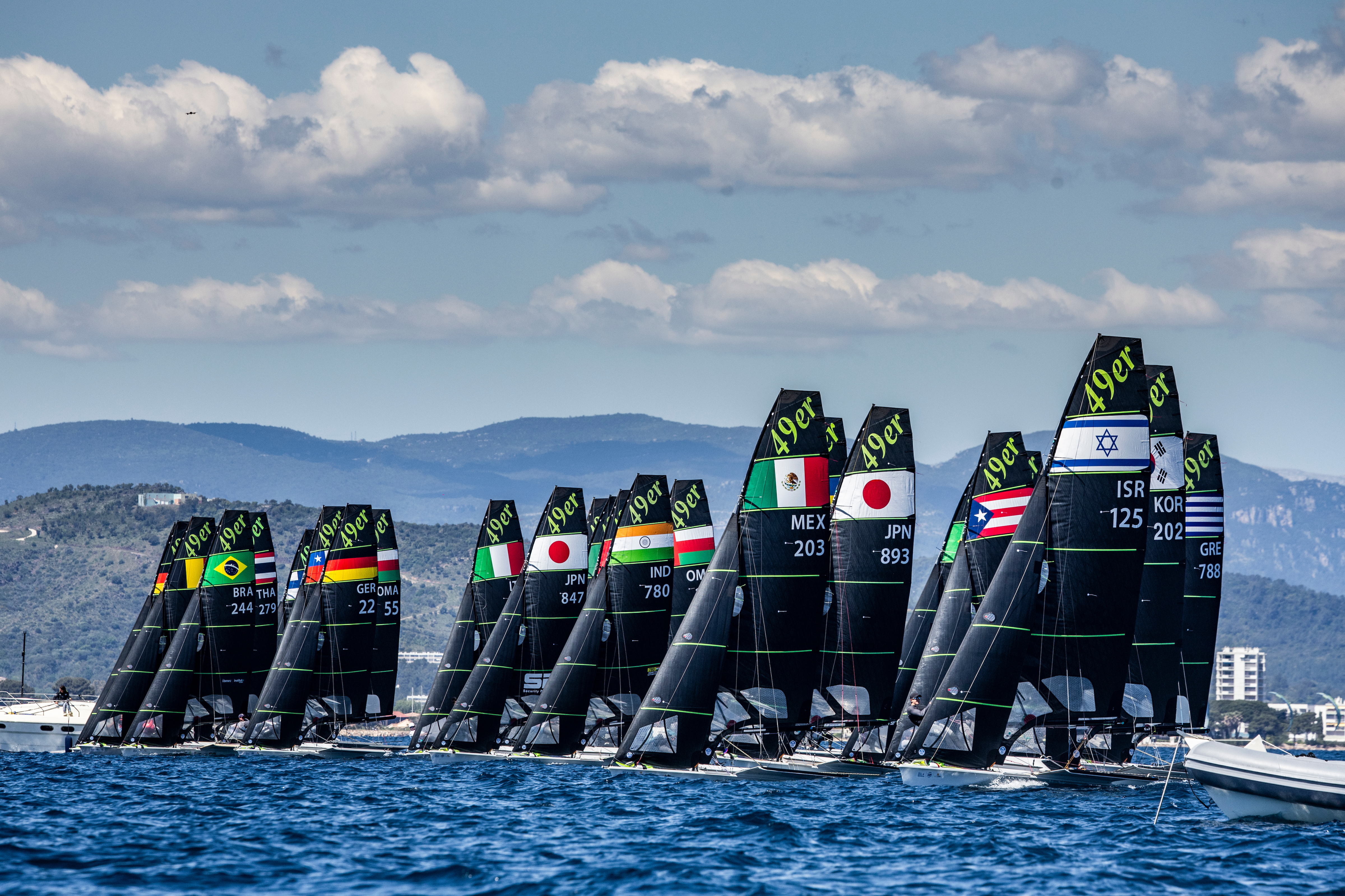  Olympic Classes  Last Chance Regatta  Hyeres FRA  Day 1  Elena Lengwiler SUI in the lead