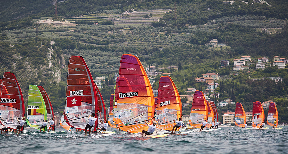  Windsurfing  RS:XYouth World Championship 2017  Torbole ITA  Day 3, Nores USA up on rank 8