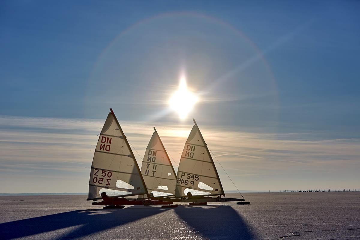  Ice Sailing  DN European Championship  Lake Swiardny POL  Day 2