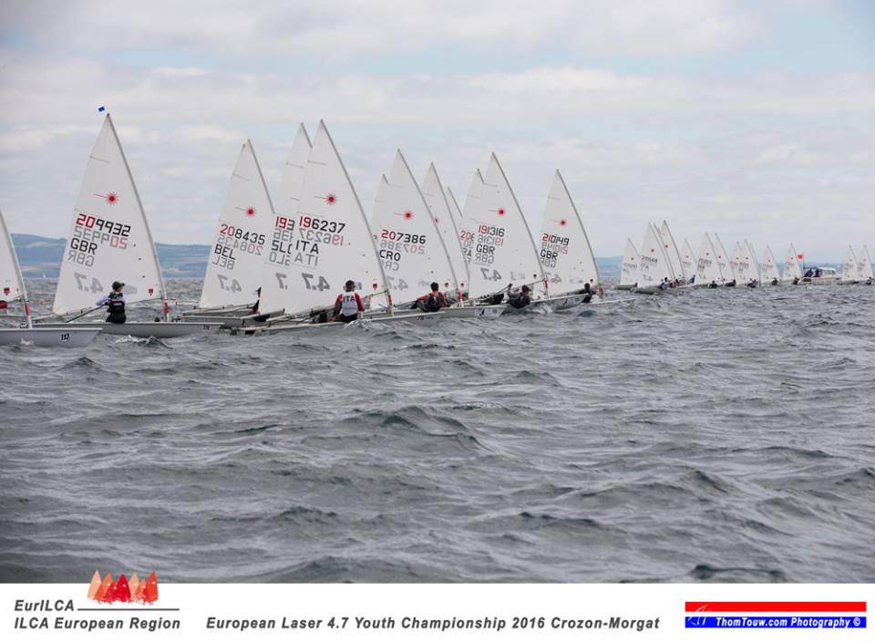  Laser 4.7  European Youth Championship  CrozonMorgat FRA  Final results, the Swiss