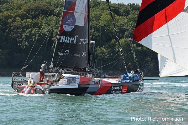  Class 40  Normandy Channel Race  Caen FRA  Day 4, Lipinski/Pulve (POL/FRA) leading ahead of Gautier/Koster (SUI)