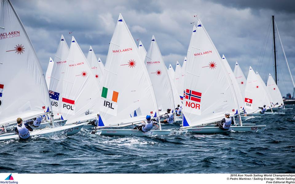  29er, 420, Laser Radial, RS:X, Nacra 15  World Sailing Youth World Championship 2016  Auckland NZL  Day 1, the Swiss