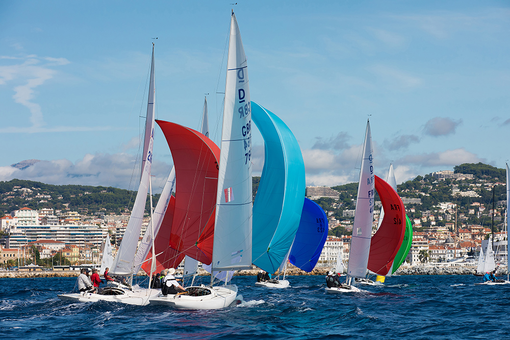  Dragon, 5.5m, Classics  Regates Royales  Cannes FRA  Day 1 with 35 teams from 14 nations