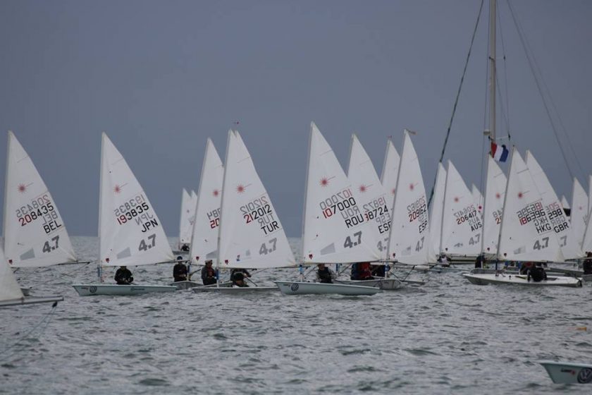 Laser 4.7  Youth World Championship 2017  Nieuwpoort BEL  Day 3, qualification phase concluded