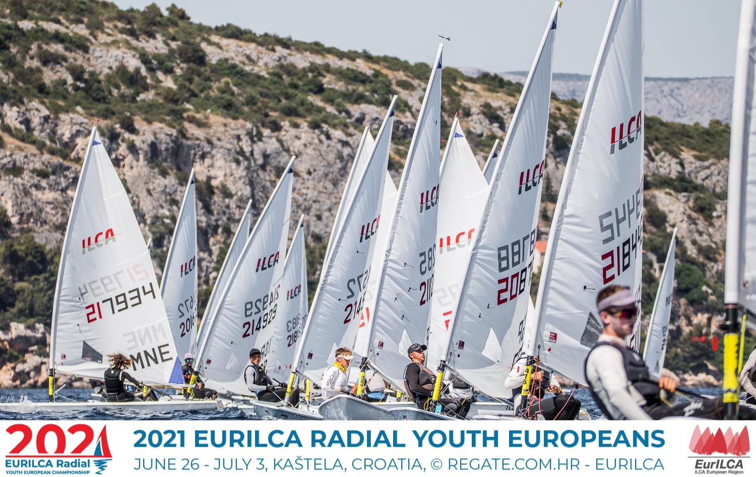  ILCA 6  European Youth Championship 2021  Kastel Gomilica CRO  Day 1