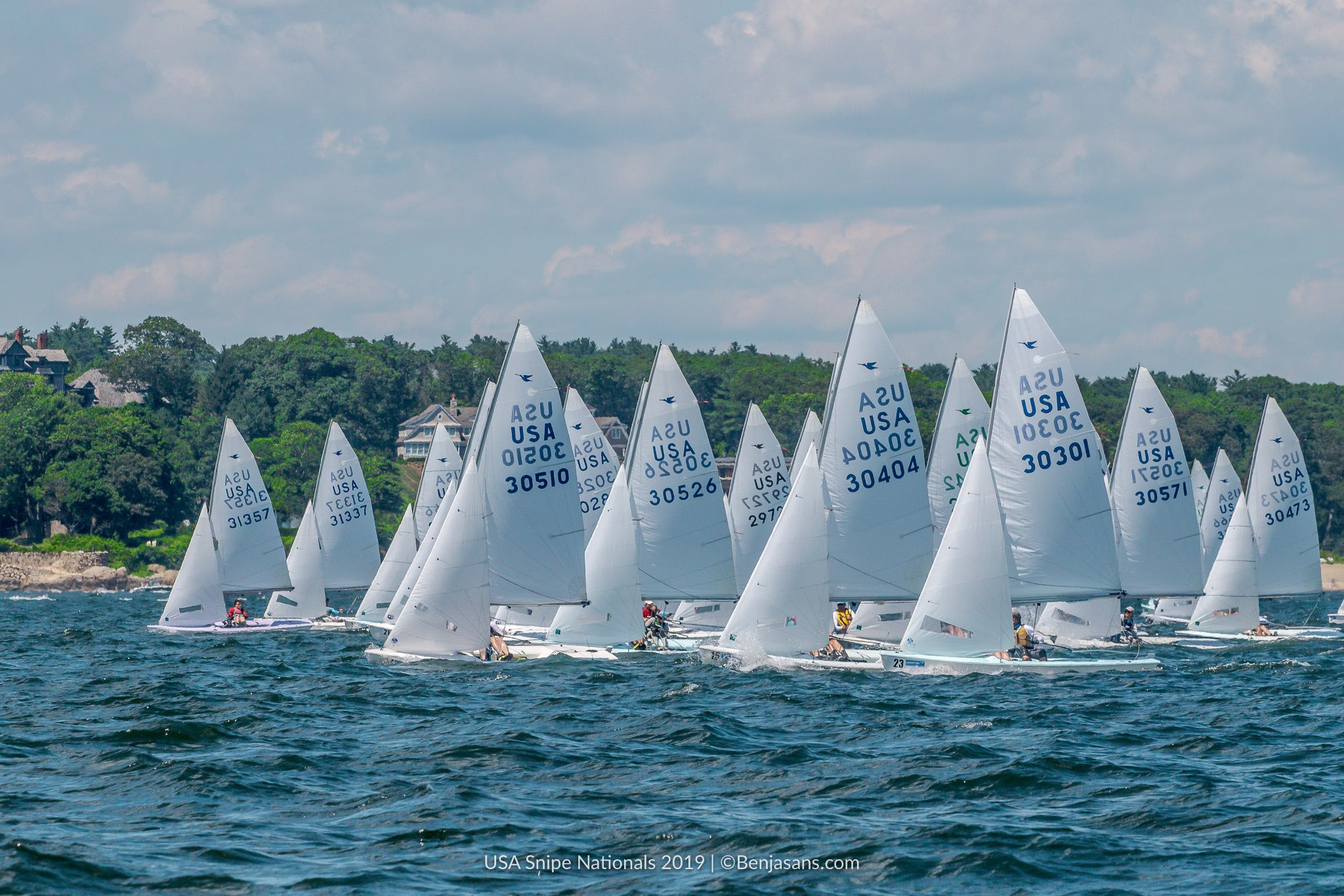  Snipe  National US Snipe Championship, Beverly MA  Final results, Tomas Hornos/Kathleen Tocke winners in the 51 boat fleet