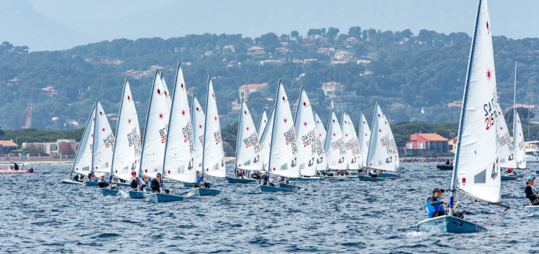  Laser 4.7  European Champiosnship 2019  Hyeres FRA  Day 3  no NorAms among the over 400 youth sailors