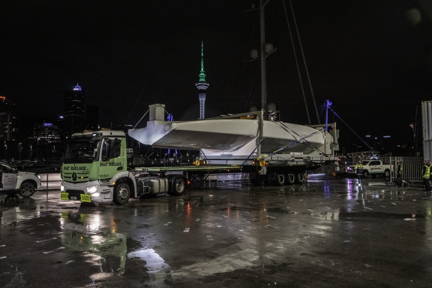  America's Cup News  the NZL AC75 back in Auckland