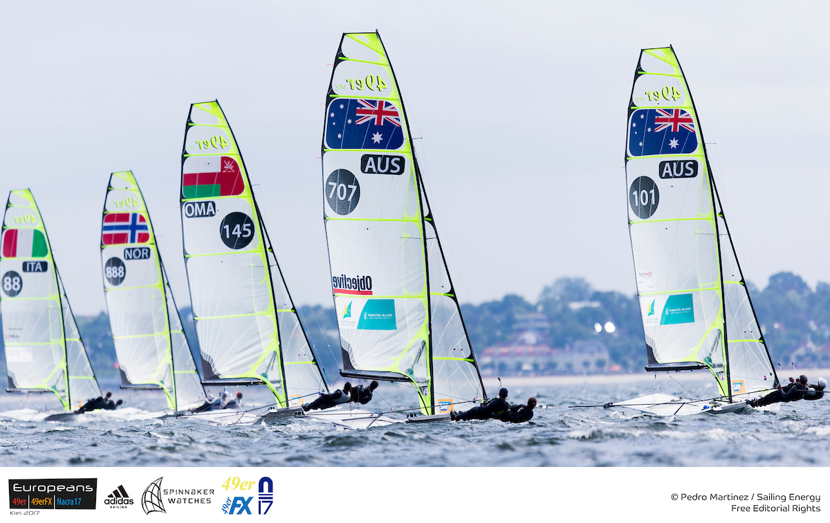  49er, 49erFX  European Championship 2017  Kiel GER  Day 1 with with USA and CAN teams