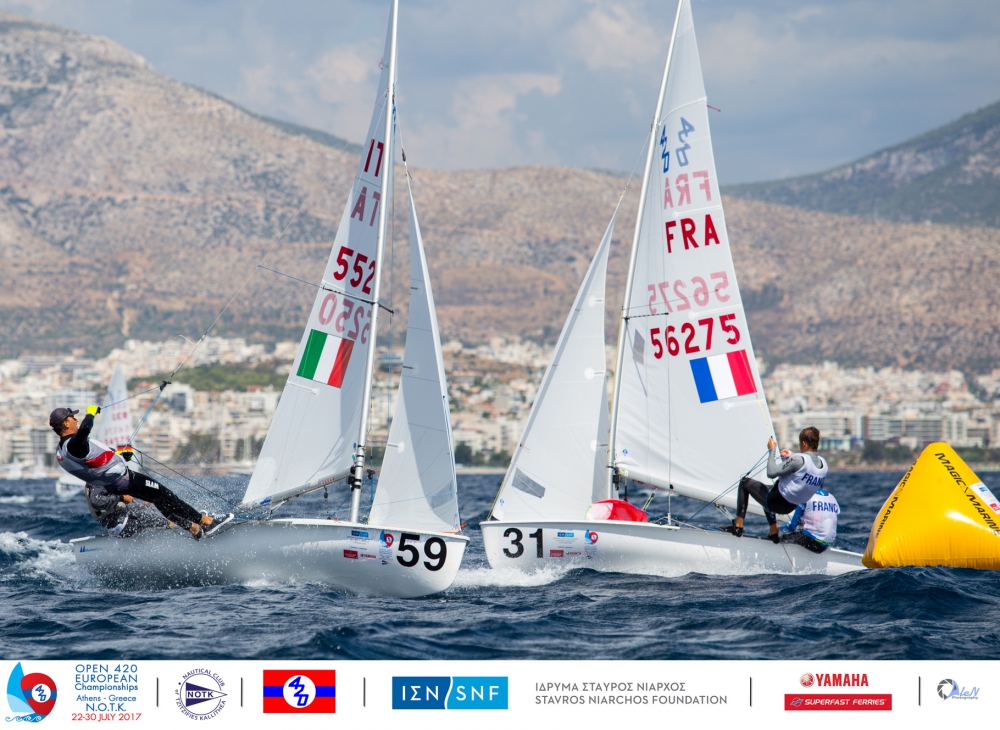  420  European Championship 2017  Athen GRE  Day 4, USA girls stay on 1st and 3rd