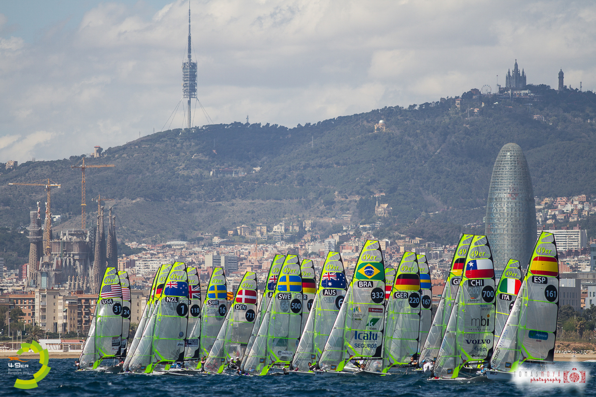  49er + 49erFX  European Championship 2016  Barcelona ESP  Day 1, with USA and CAN teams