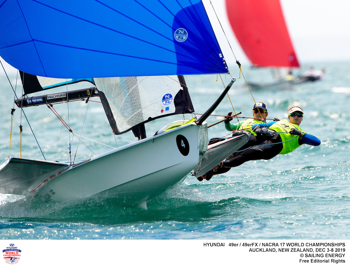  Nacra 17, 49er, 49erFX  World Championship  Auckland NZL  Day 4, Olympic Nation Qualification Berths for USA in sight in all three classes
