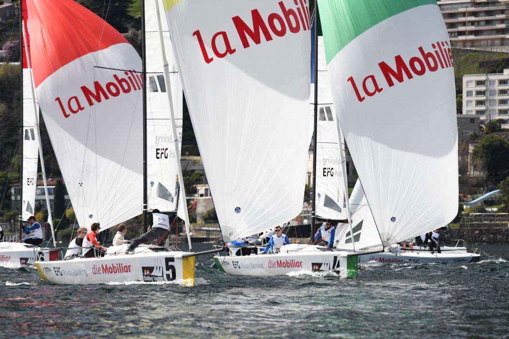  J/70  Swiss Sailing League Youth Cup  YC Locarno  Heute Start
