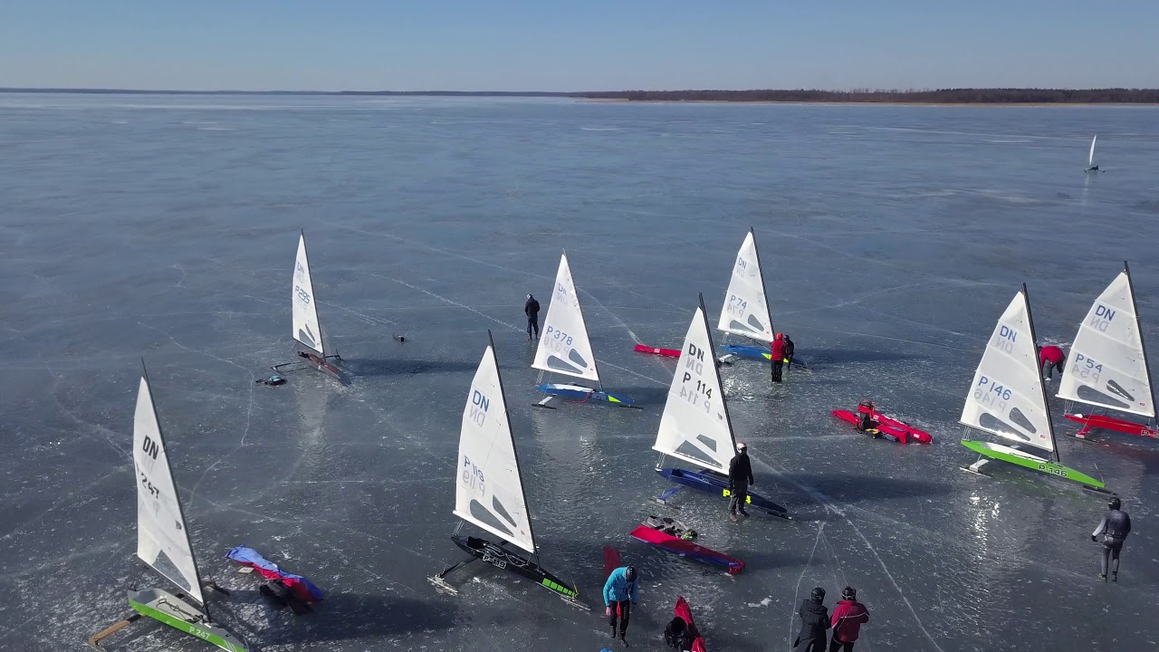  IceSailing  DN European Championship 2019  Hungary  Direction la Pologne