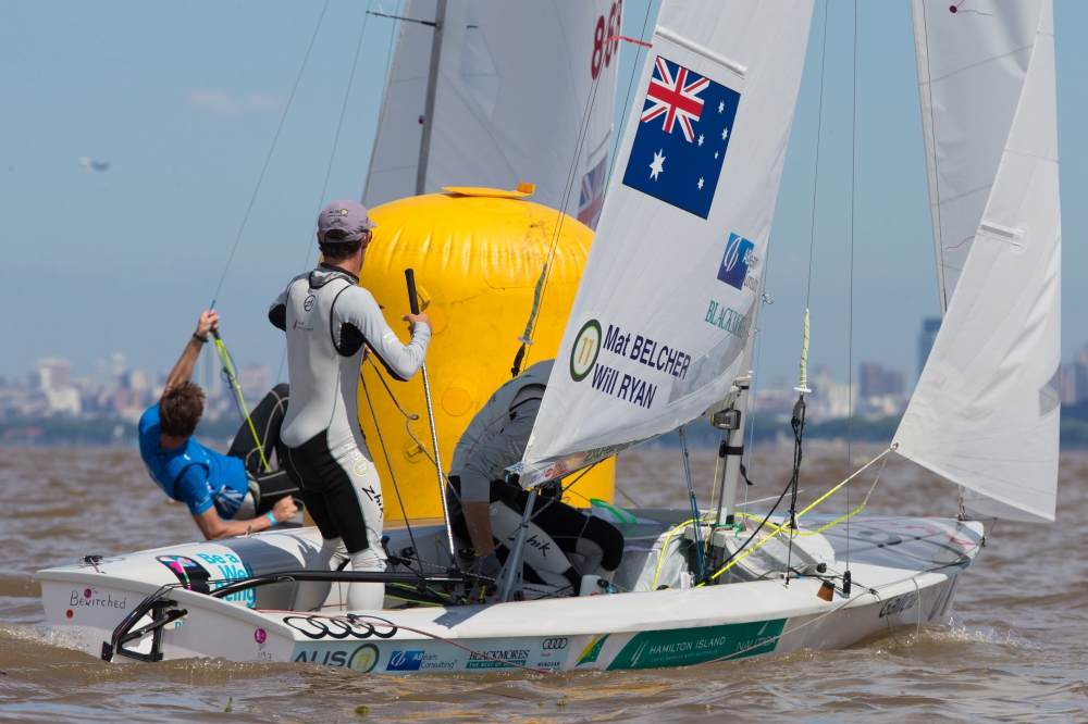  470  World Championship 2016  Buenos Aires ARG  Day 2, for the NorAms, excellent women's results, disappointing men