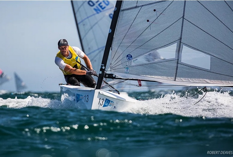  Finn  Goldcup 2021  Porto POR  Practice Race today  with the USA, CAN, MEX Olympians