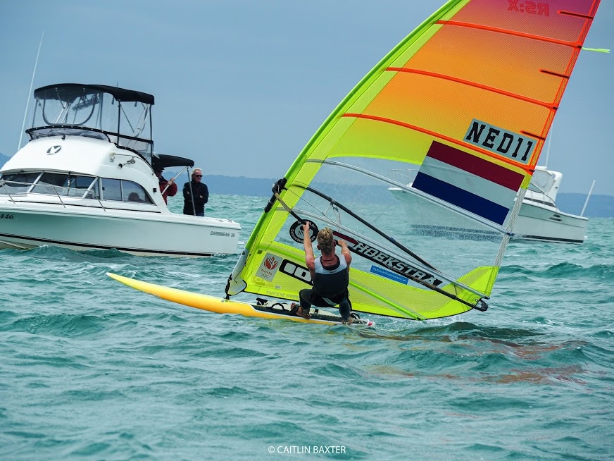  RS:XWindsurfer (amended)  World Championship 2020  Sorrento AUS  Day 5, Dutch windsurfers in pole positions for the title, race for the USST Olympia ticket remains open