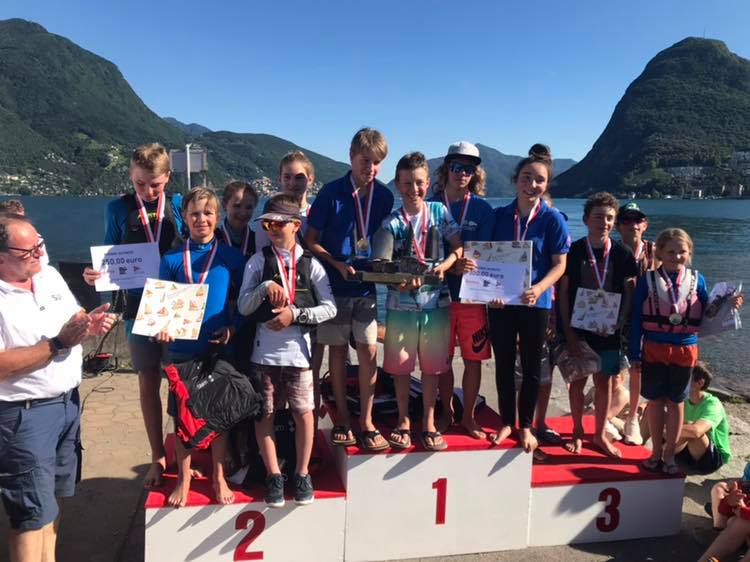  Optimist  Team Race Swiss Championship  CV Lago di Lugano  Title for CV VeveyLa Tour