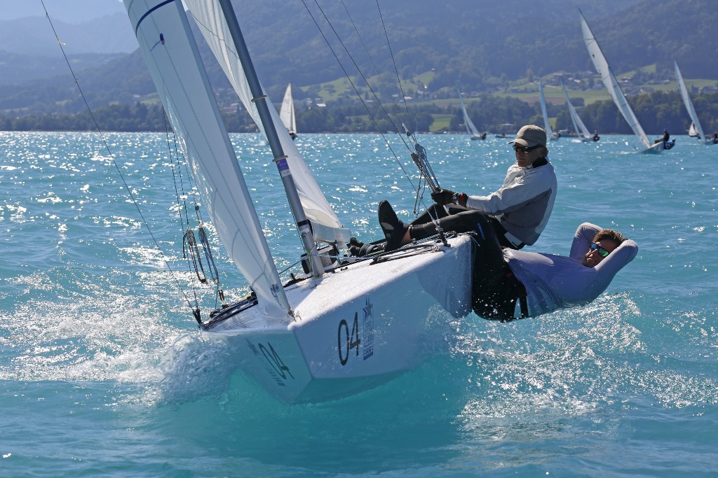  Star  Eastern Hemisphere Championship  Attersee AUT  Day 2, Augie Diaz USA remains on top
