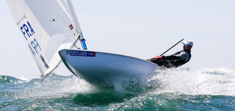  Laser Standard + Radial  European Championship  Porto POR  Day 5, Reineke 7th and Railey 9th in the Radial women, Barnard 19th in the Standards