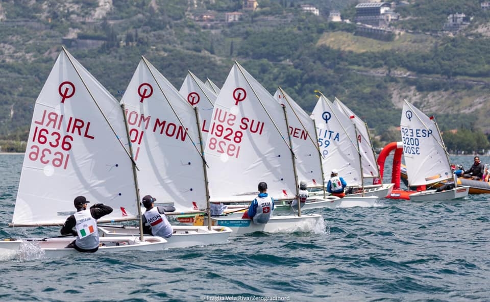  Optimist  Lake Garda Meeting  Riva ITA  Day 1  Country Cup  the Swiss
