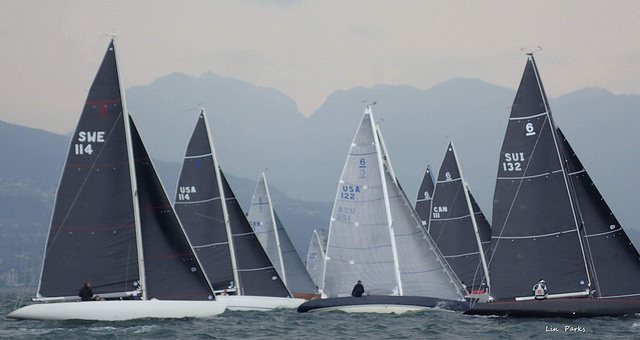  6 Meter Class World Championship 2017, Vancouver CAN, September 1521, Race day 1, Peter Hofmann USA leads in Classic Division