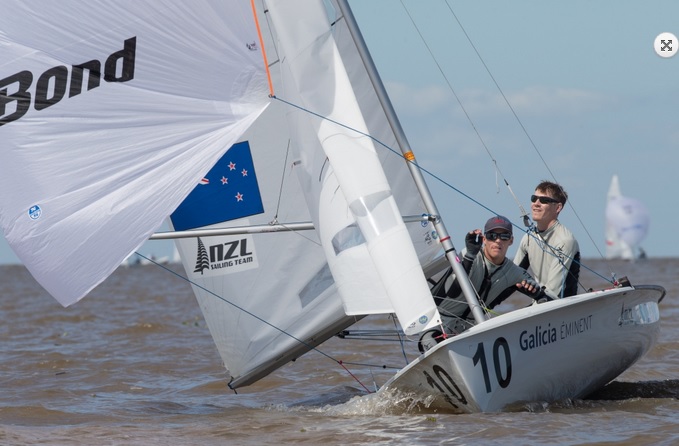  470  World Championship 2016  Buenos Aires ARG  Day 1, ranks 1 and 3 overall for USA women