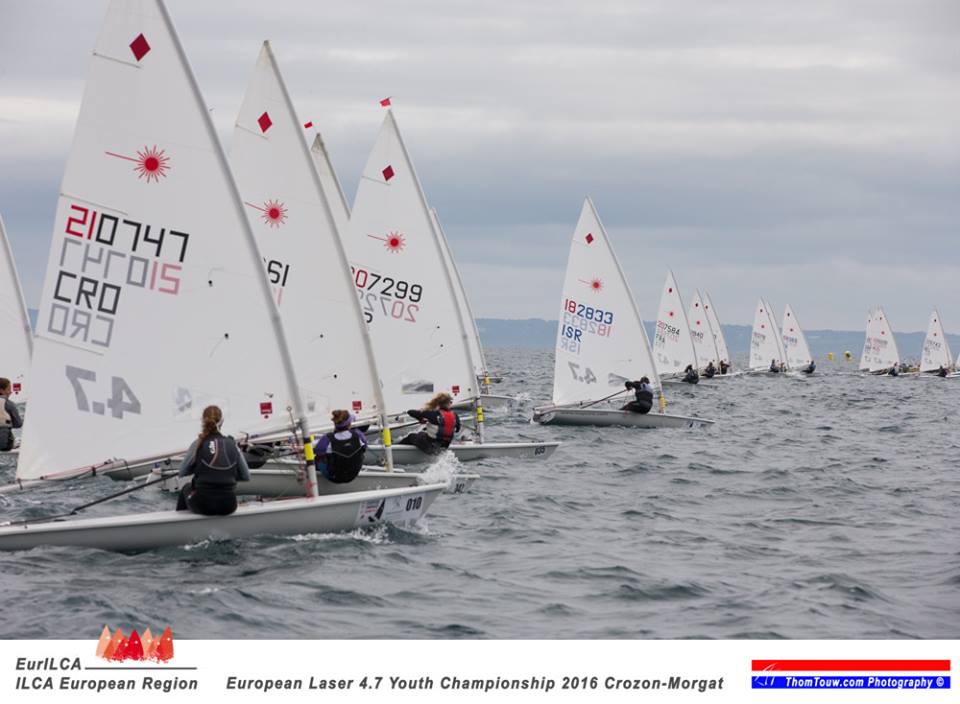  Laser 4.7  European Youth Championship  CrozonMorgat FRA  Day 5, the Swiss
