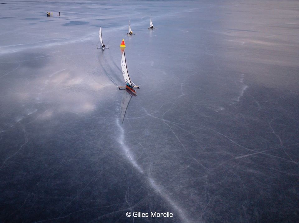  IceSailing  DN Wor Championship  Orsasjoen SWE  Day 2, Jablonsky POL dominated, Sherry USA now 10th