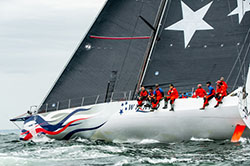 Transatlantic Race  Day 5, Wizard USA about to be passed by Scallywag HKG