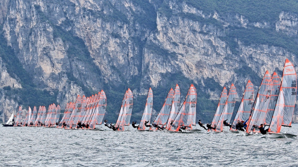  29er  European Championship 2019  Arco ITA  Day 4, best North Americans Baker/Shelley now on 25th