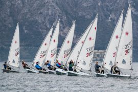  Laser  Zonale  Malcesine ITA  an important Easter Regatta with participants from USA, Bermudas and Hongkong ahead