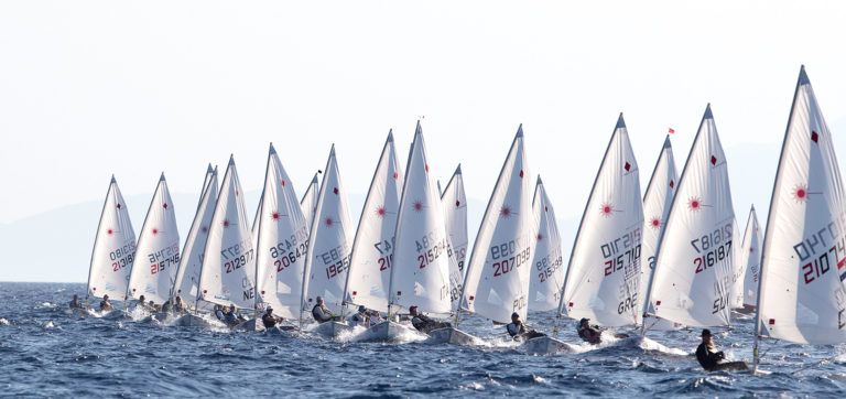  Laser Radial  Youth European Championship 2019  Athens GRE  Day 3, Escudero USA and Stefaniuk CAN make Goldfleet