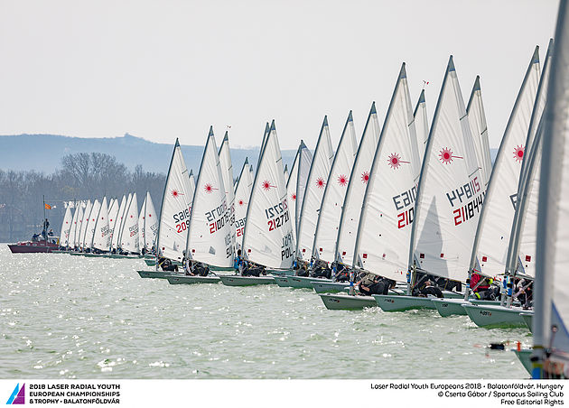  Laser Radial  Youth European Championship 2018  Balatonfoeldvar HUN  Day 4, with participants from ISV, BER and RSA