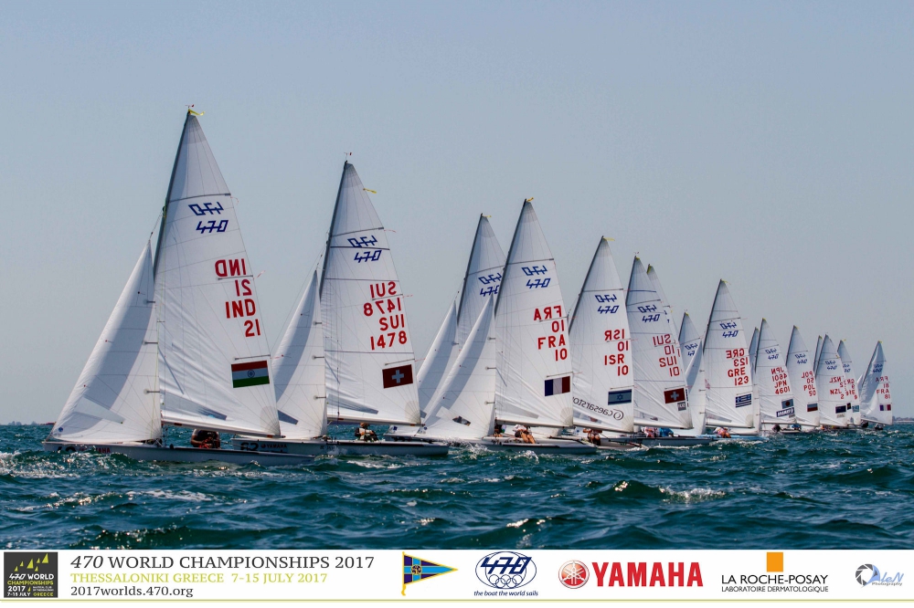  470  World Championship 2017  Thessaloniki GRE  Day 2, Gold/Silverfleet qualifications concluded